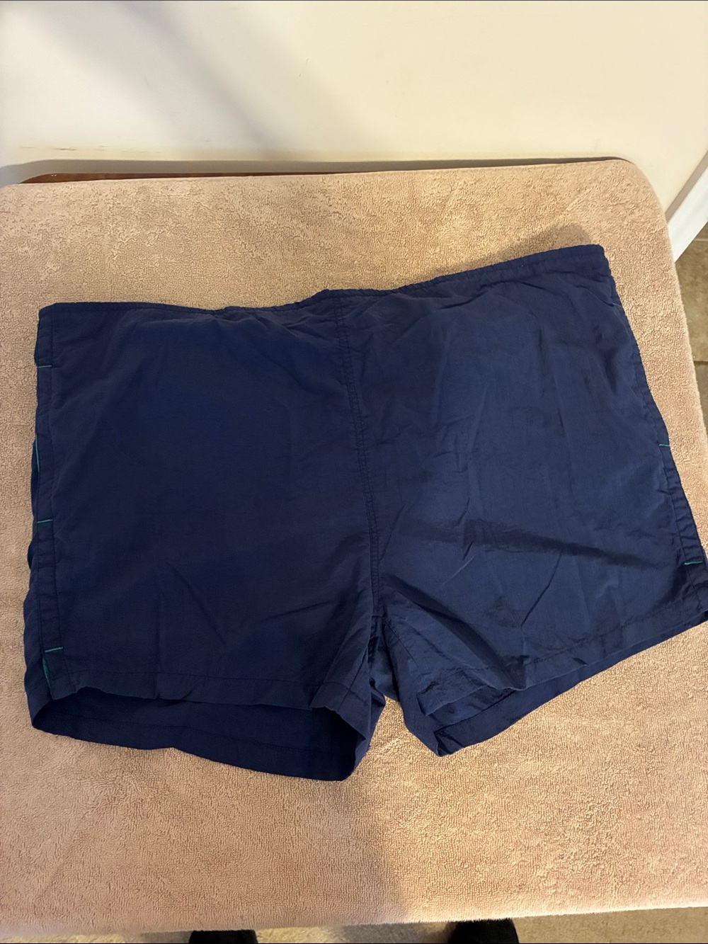Men's Dash 2XLT Navy Swim Trunks -‎ Classic Solid Swim Shorts